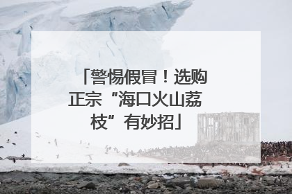 警惕假冒！选购正宗“海口火山荔枝”有妙招