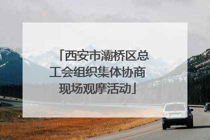 西安市灞桥区总工会组织集体协商现场观摩活动