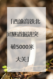 西渝高铁北屏隧道掘进突破5000米大关