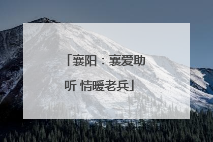 襄阳：襄爱助听 情暖老兵