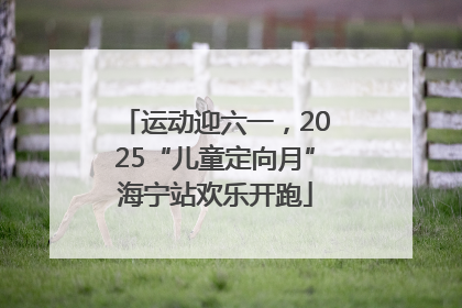 运动迎六一，2025“儿童定向月”海宁站欢乐开跑