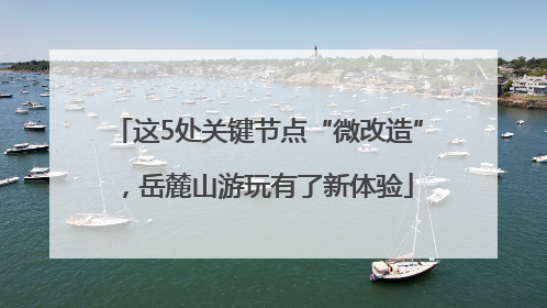 这5处关键节点“微改造”，岳麓山游玩有了新体验