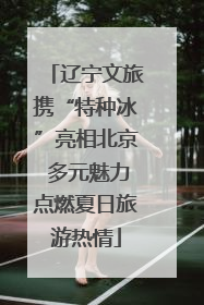 辽宁文旅携“特种冰”亮相北京 多元魅力点燃夏日旅游热情