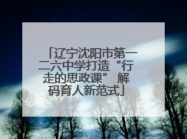 辽宁沈阳市第一二六中学打造“行走的思政课” 解码育人新范式