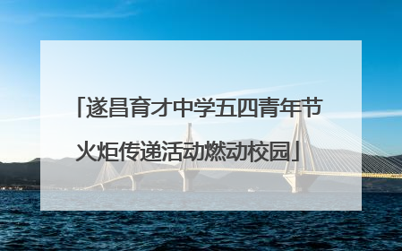 遂昌育才中学五四青年节火炬传递活动燃动校园
