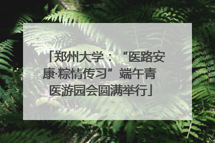郑州大学：“医路安康·粽情传习”端午青医游园会圆满举行