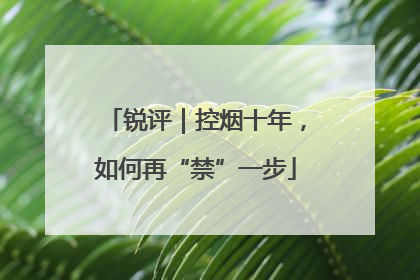 锐评｜控烟十年，如何再“禁”一步