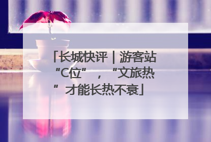 长城快评｜游客站“C位”，“文旅热”才能长热不衰
