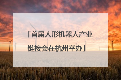 首届人形机器人产业链接会在杭州举办