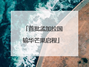 首批孟加拉国输华芒果启程