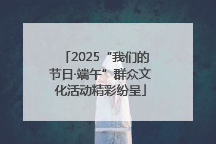 2025“我们的节日·端午”群众文化活动精彩纷呈