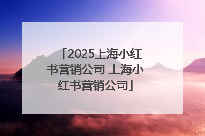 2025上海小红书营销公司 上海小红书营销公司