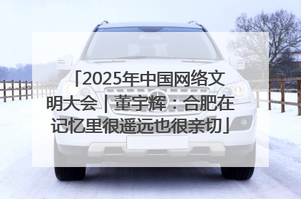 2025年中国网络文明大会｜董宇辉：合肥在记忆里很遥远也很亲切