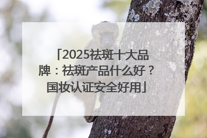 2025祛斑十大品牌：祛斑产品什么好？国妆认证安全好用