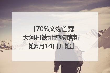 70%文物首秀 大河村遗址博物馆新馆6月14日开馆