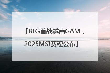 BLG首战越南GAM，2025MSI赛程公布